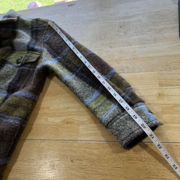 Wilfred Free The Ganna Oversized Shirt Jacket Shacket Wool Plaid Button XS EUC - Picture 10 of 12